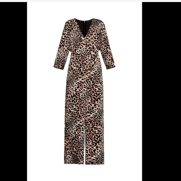 BCBG Leopard Print Jumpsuit, NWT, Size Medium - Picture 5 of 14